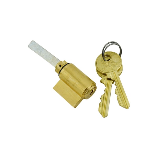 Yale Commercial 6 Pin Single Section GB Keyway Cylinder for Key in Levers (AU5400LN) US4 (606) Satin Brass Finish 1802GB606 - main